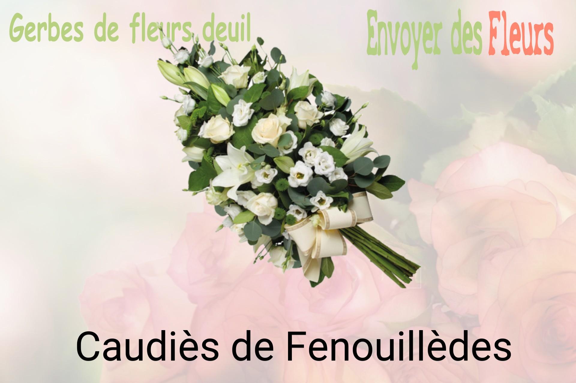Gerbe de fleurs de deuil livrée à Caudiès-de-Fenouillèdes
